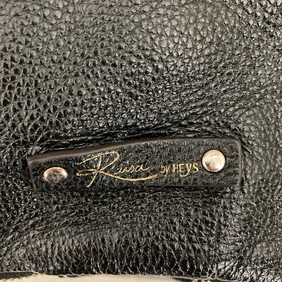 RAISA HEYS Soft Leather Bag Satchel Overnight Bag - Picture 3 of 10